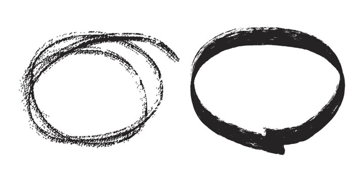 Crayon drawn text box collection. Text boxes textured frames. Rounded and square figures. Vector hand drawn shapes. 