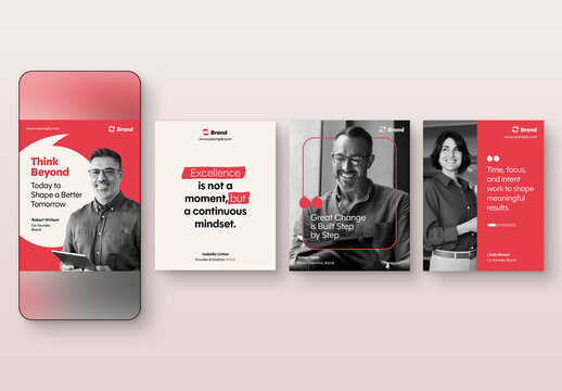 Quote Template for Customer Testimonials, Comments, Reviews & Ratings, Social Media Ad Creative