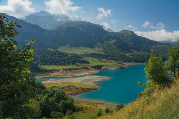 Obraz premium Barrage de Roselend, Savoie