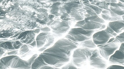 Obraz premium Water texture with sun reflections on the water overlay effect for photo or mockup.