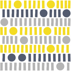 北欧風のジオメトリックなシームレスパターン