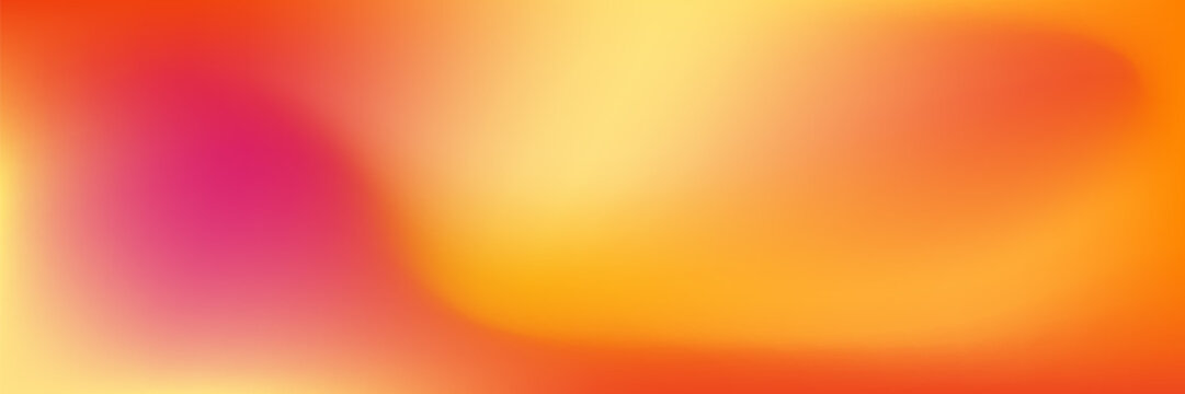 Gradient background with gradation pink sunset waves, soft orange horizon, layered gradation, calm pink sunset air, warm orange color.