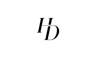 Obraz premium HD initial letters logo or HD monogram