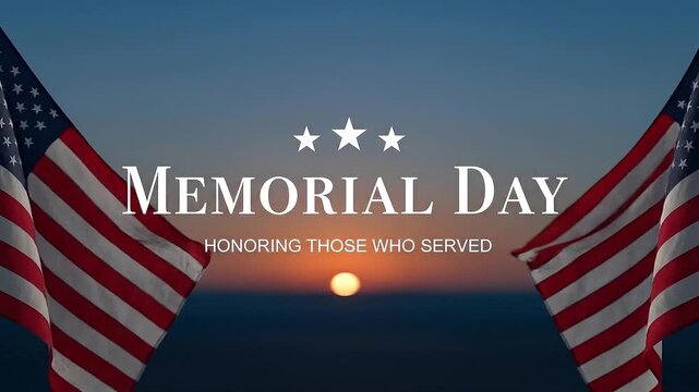 Memorial day video tribute honoring fallen heroes on video