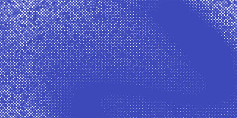 Blue halftone dotted frame background with central copy space layoutbg.Vector illustration art modern halftone pattern