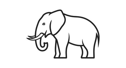 Fototapeta premium elephant vector illustration