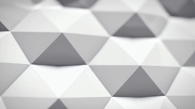 Monochrome close-up of geometric folded paper surfaces forming interlocking triangles