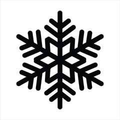 snowflake crystal silhouette vector icon set, black color and white background.
