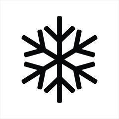 snowflake crystal silhouette vector icon set, black color and white background.