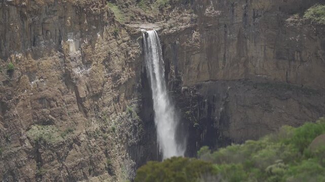 Waterfall In Lesotho, Slow Motion