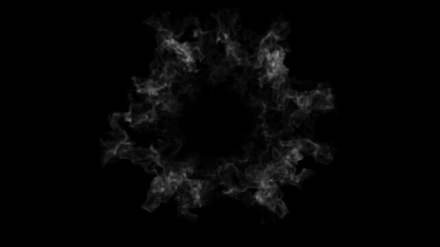 Smoke Burst Animation  Exploding Wispy Cloud Effect for Abstract and Dynamic Visuals, Blowing Smoke Motion Graphics  Fluid Swirl Explosion with Ethereal Glow for Ambient Backgrounds, Turbulent Smoke 