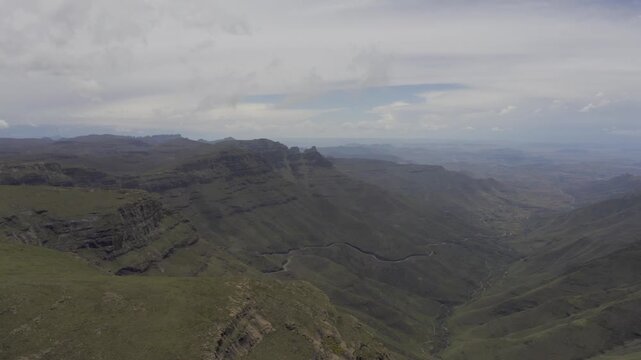 Aerial, Mafika Lisiu Pass, Lesotho