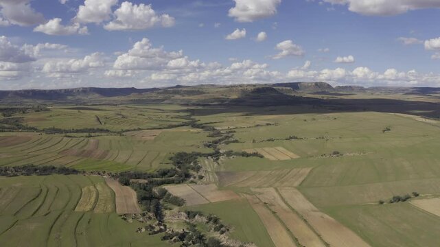 Aerial, Landscapes Of The Kingdom Of Lesotho