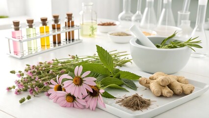 Assortment of Potent Medicinal Herbs for Natural Remedies