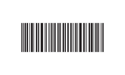 Horizontal barcode icon illustration, product identification scan code symbol for retail, ecommerce and logistics