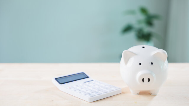 salary transparency money save tax taxation compliance penalty bank considerations, piggy bank sits near white calculator on wooden table, financial planning, legal risk reduction