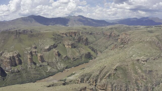 Aerial, Landscapes Of The Kingdom Of Lesotho