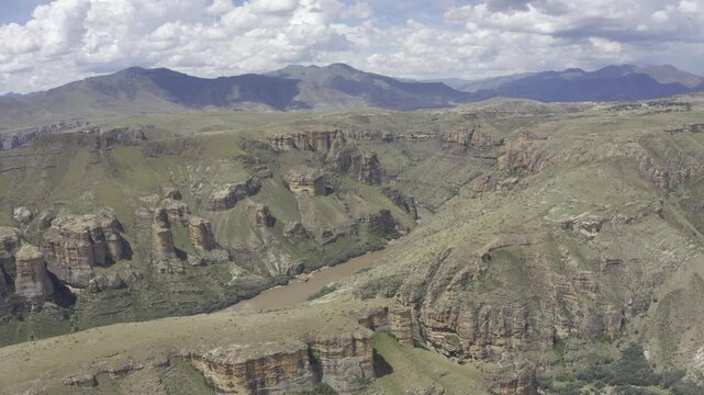 Aerial, Landscapes Of The Kingdom Of Lesotho