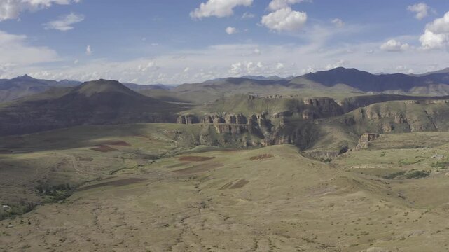 Aerial, Landscapes Of The Kingdom Of Lesotho