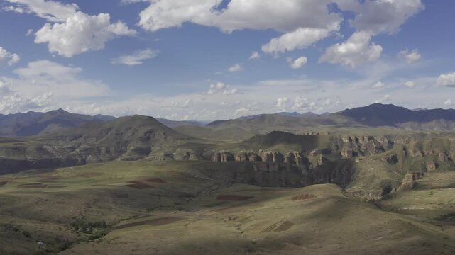 Aerial, Landscapes Of The Kingdom Of Lesotho