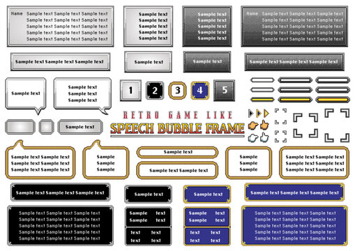 Game Like Speech Bubble & Pixel icons 10