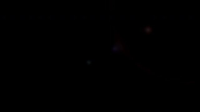 Professional cinematic optical lens flare with dynamic light rays and anamorphic glow for high end video editing and film production