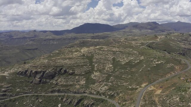 Aerial, Landscapes Of The Kingdom Of Lesotho