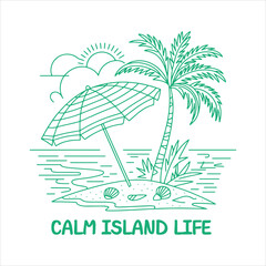Fototapeta premium Calm island life