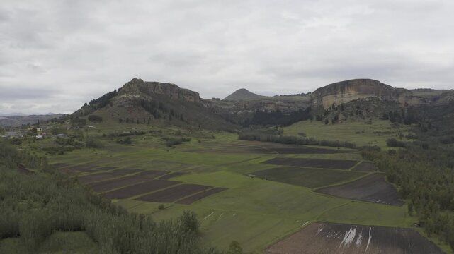 Aerial, Landscapes Of The Kingdom Of Lesotho