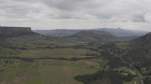 Aerial, Landscapes Of The Kingdom Of Lesotho