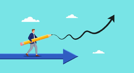 Fototapeta premium Business Growth and Success