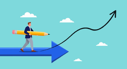 Fototapeta premium Business Growth and Success
