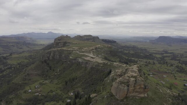 Aerial, Landscapes Of The Kingdom Of Lesotho