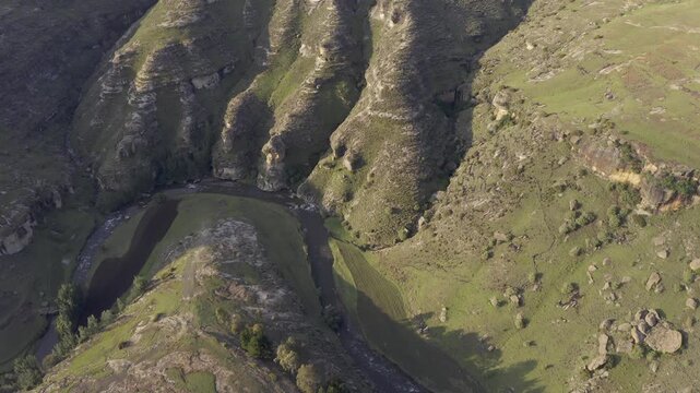 Aerial, Landscapes Of The Kingdom Of Lesotho