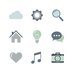 Collection of Light and Communication Icons
