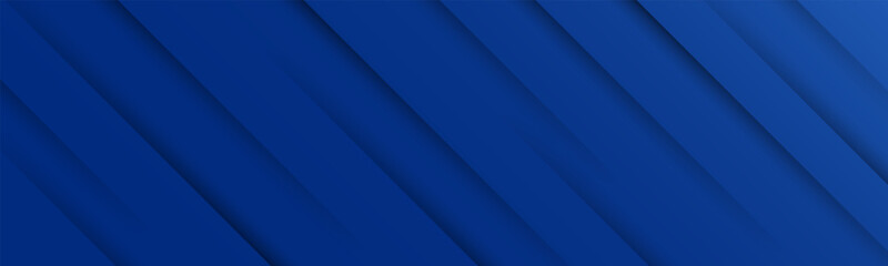 Fototapeta premium Abstract modern blue background with diagonal line. Simple graphic design element. Futuristic concept. Horizontal banner template with space for your text. decoration