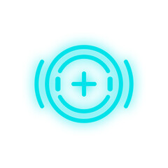 Obraz premium neon crosshair element