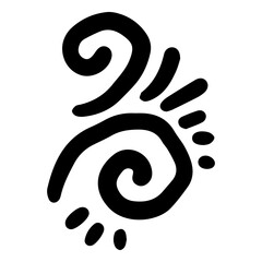 Obraz premium spiral doodle art
