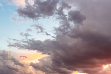 Obraz premium Twilight Meets the Stormy Sky