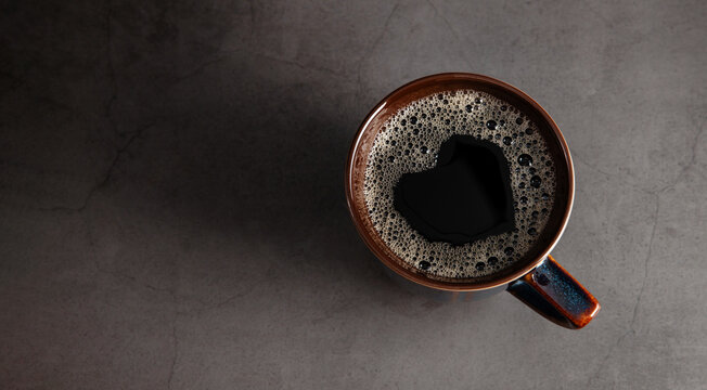 Coffee Lover Concept. Coffee Cup with Heart Shape inside