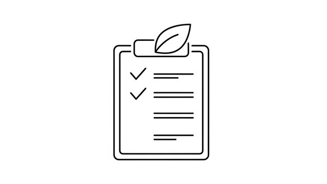 Eco-friendly checklist for sustainable living and green project planning outlining responsible