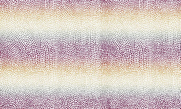 Seamless abstract geometric pattern. Ethnic tribal style with colorful small dots on overlay white background. Decorative mosaic. Vector illustration.