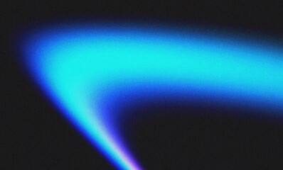 Futuristic purple and cyan abstract grainy background with neon glow and high noise