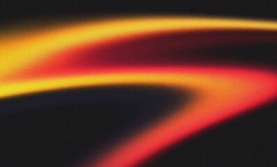 Vibrant yellow and red grainy background with warm light leaks and vintage film aesthetic