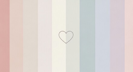 pastel stripes with heart
