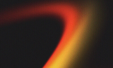 Abstract artistic red yellow cyan grainy gradient background with retro cinematic feel and noise