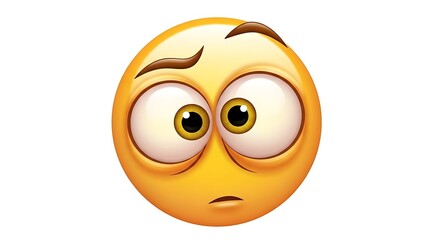 Confused Emoji Face Illustration