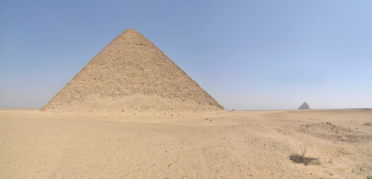 The Red Pyramid, also called the North Pyramid the largest of the pyramids located at the Dahshur necropolis in Cairo, Egypt.