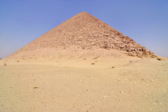 The Red Pyramid, also called the North Pyramid the largest of the pyramids located at the Dahshur necropolis in Cairo, Egypt.