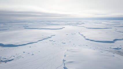 Arctic ice landscape 